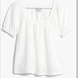 Madewell Texture and Thread Peasant Top